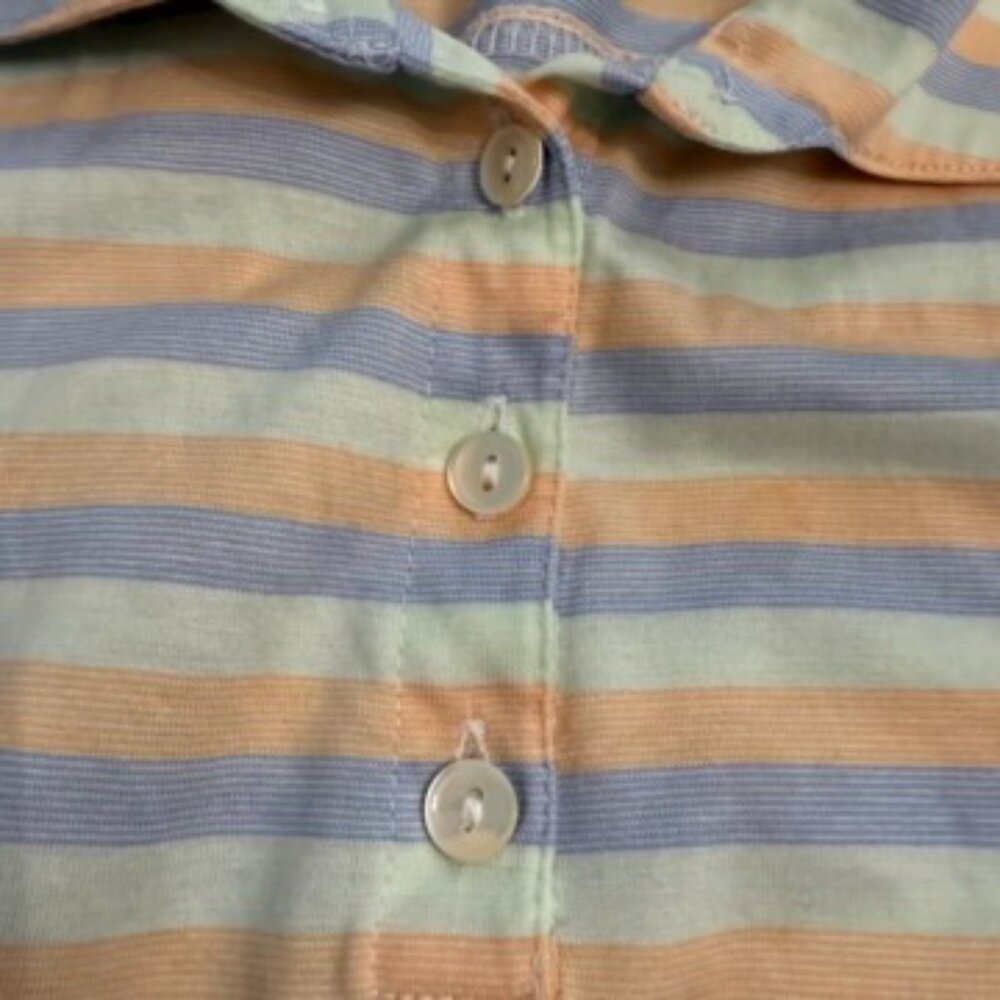 Peter Millar Pastel Stripe Polo Shirt – Size Large (Women’s) - Picture 8 of 12